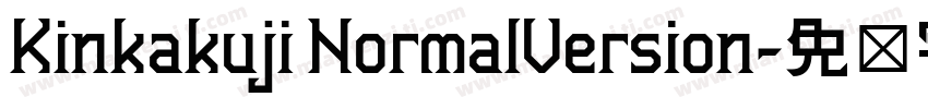 Kinkakuji NormalVersion字体转换